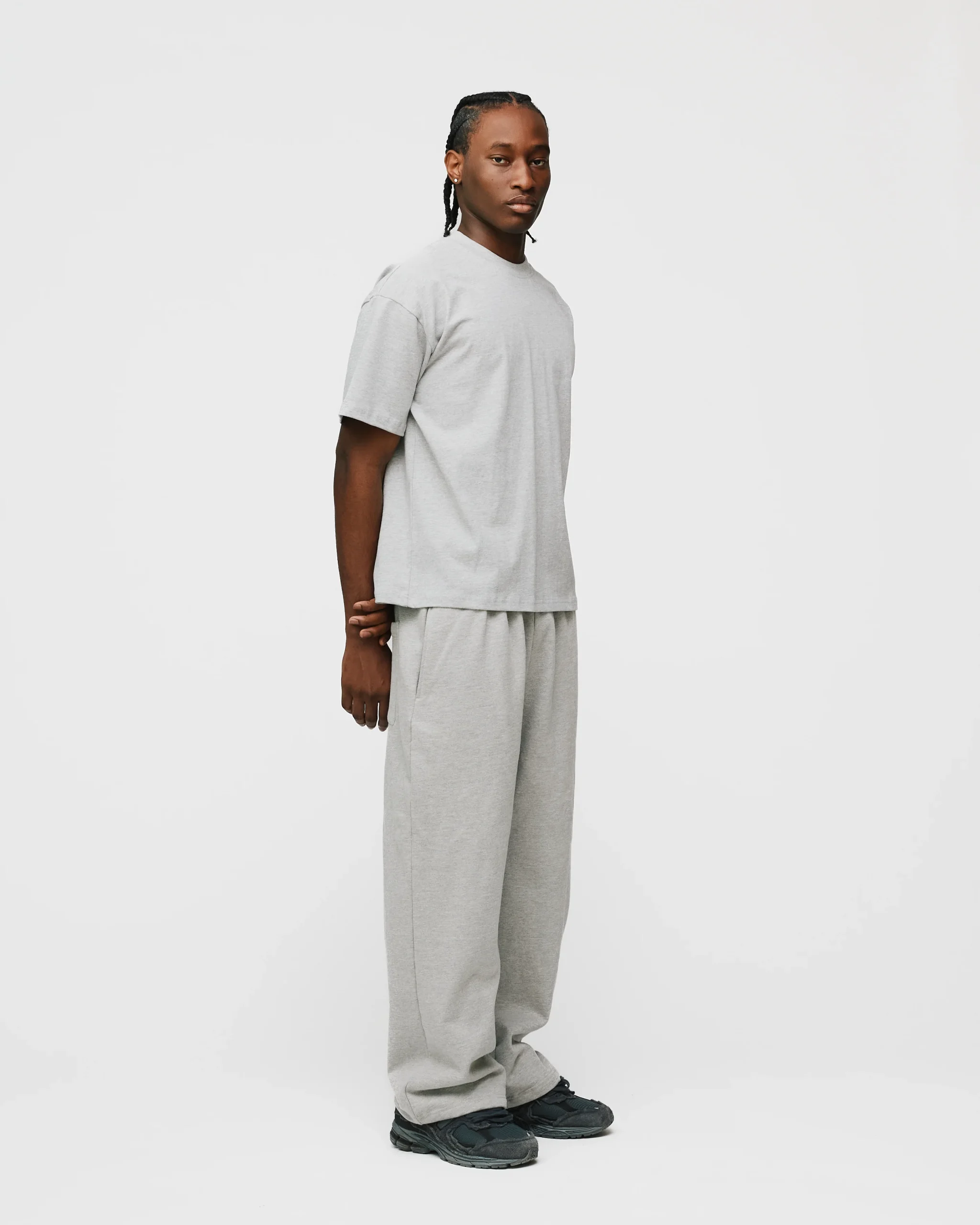 Drop Shoulder T-Shirt - Grey