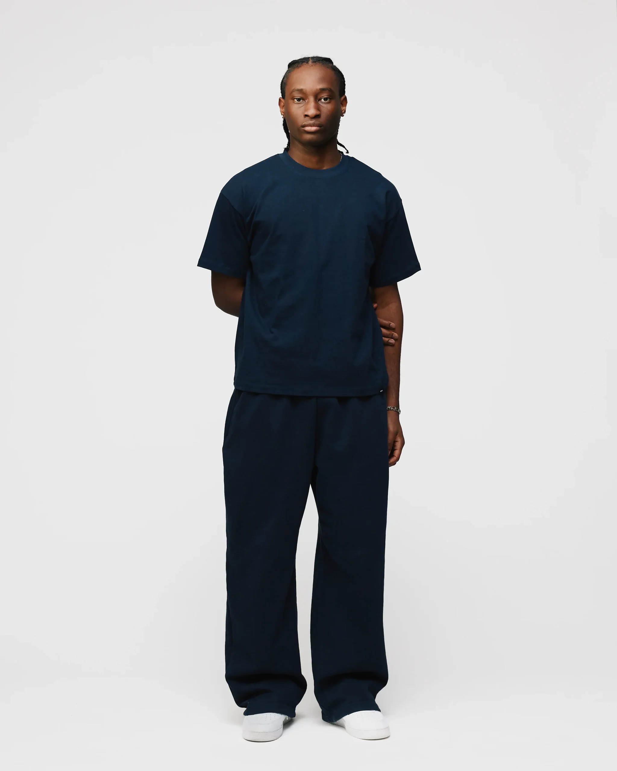 Drop Shoulder T-Shirt - Navy