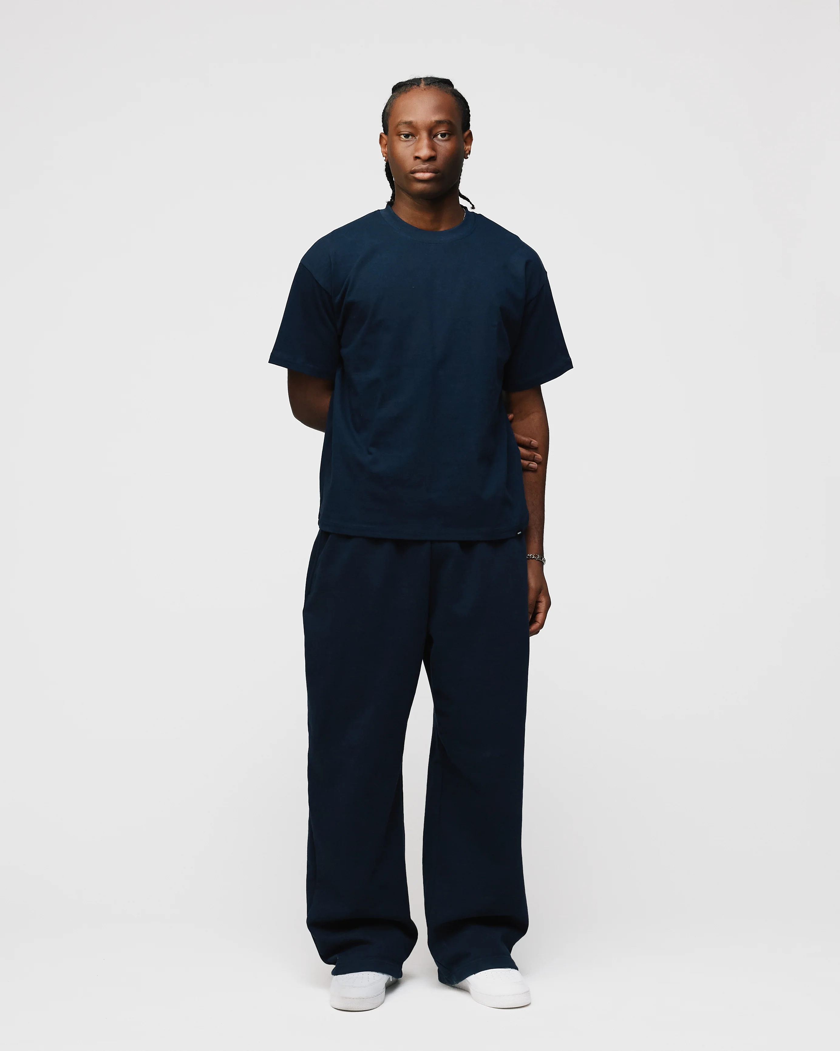 Drop Shoulder T-Shirt - Navy