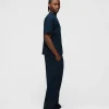 Drop Shoulder T-Shirt - Navy