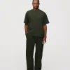 Drop Shoulder T-Shirt - Olive