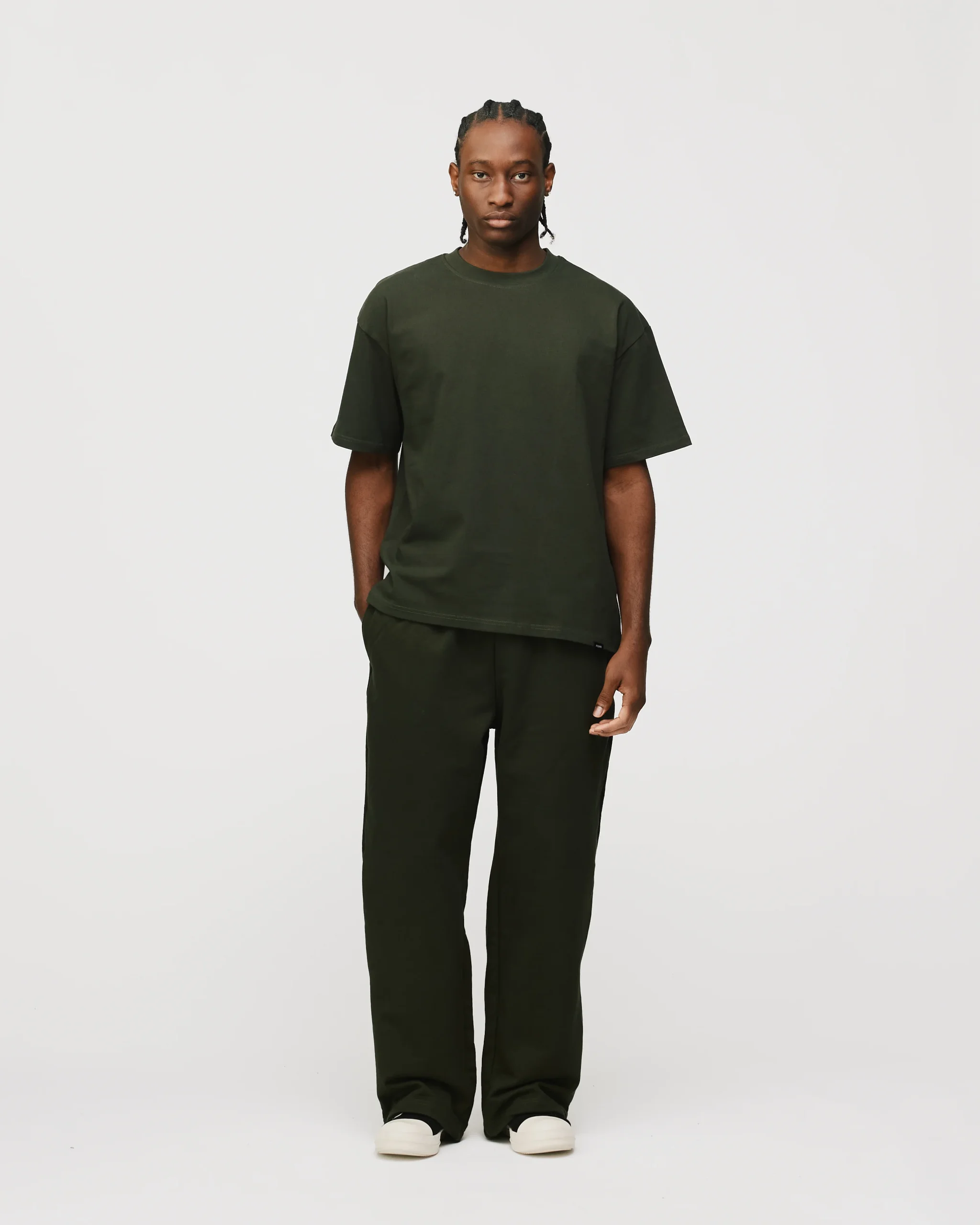 Drop Shoulder T-Shirt - Olive