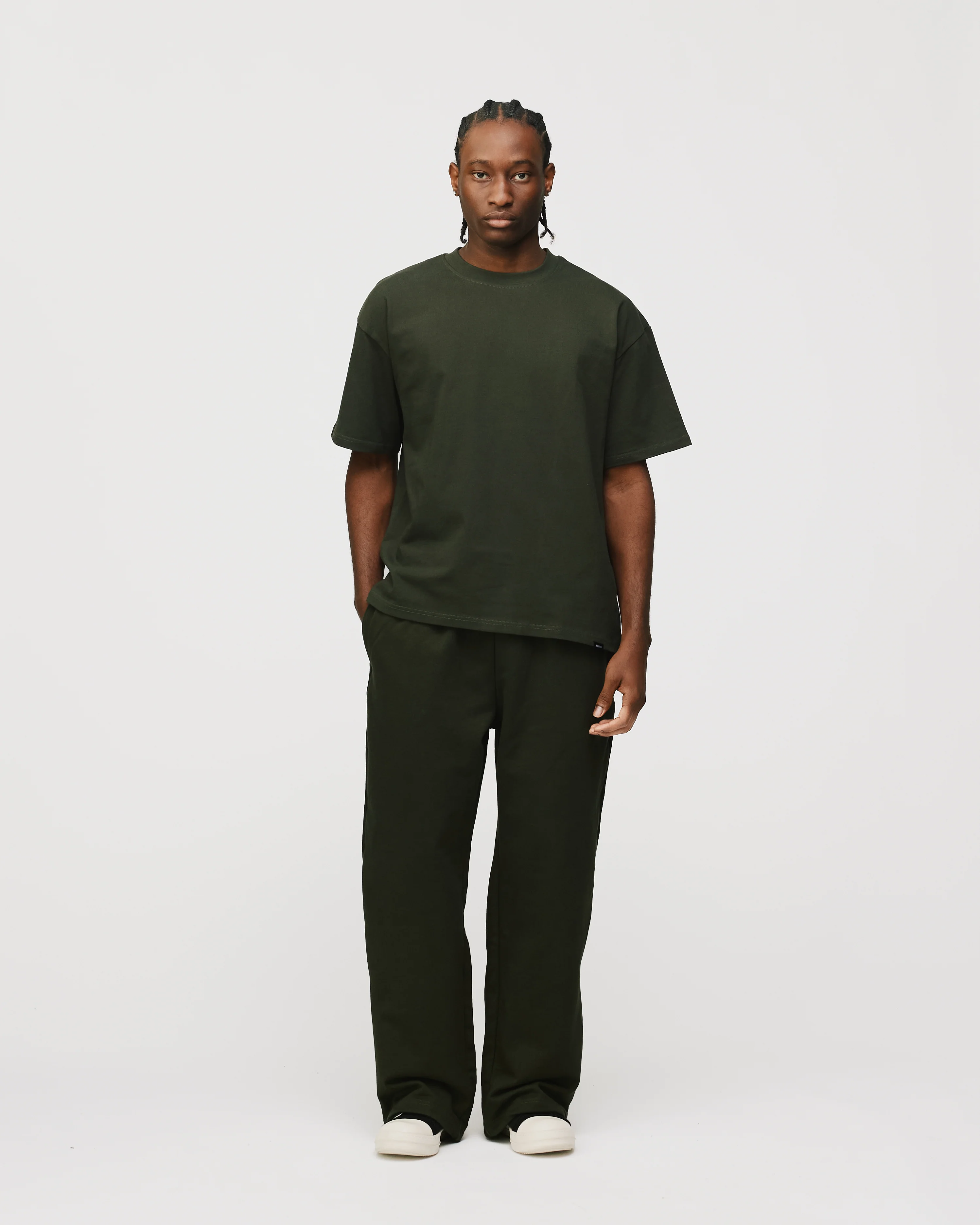 Drop Shoulder T-Shirt - Olive