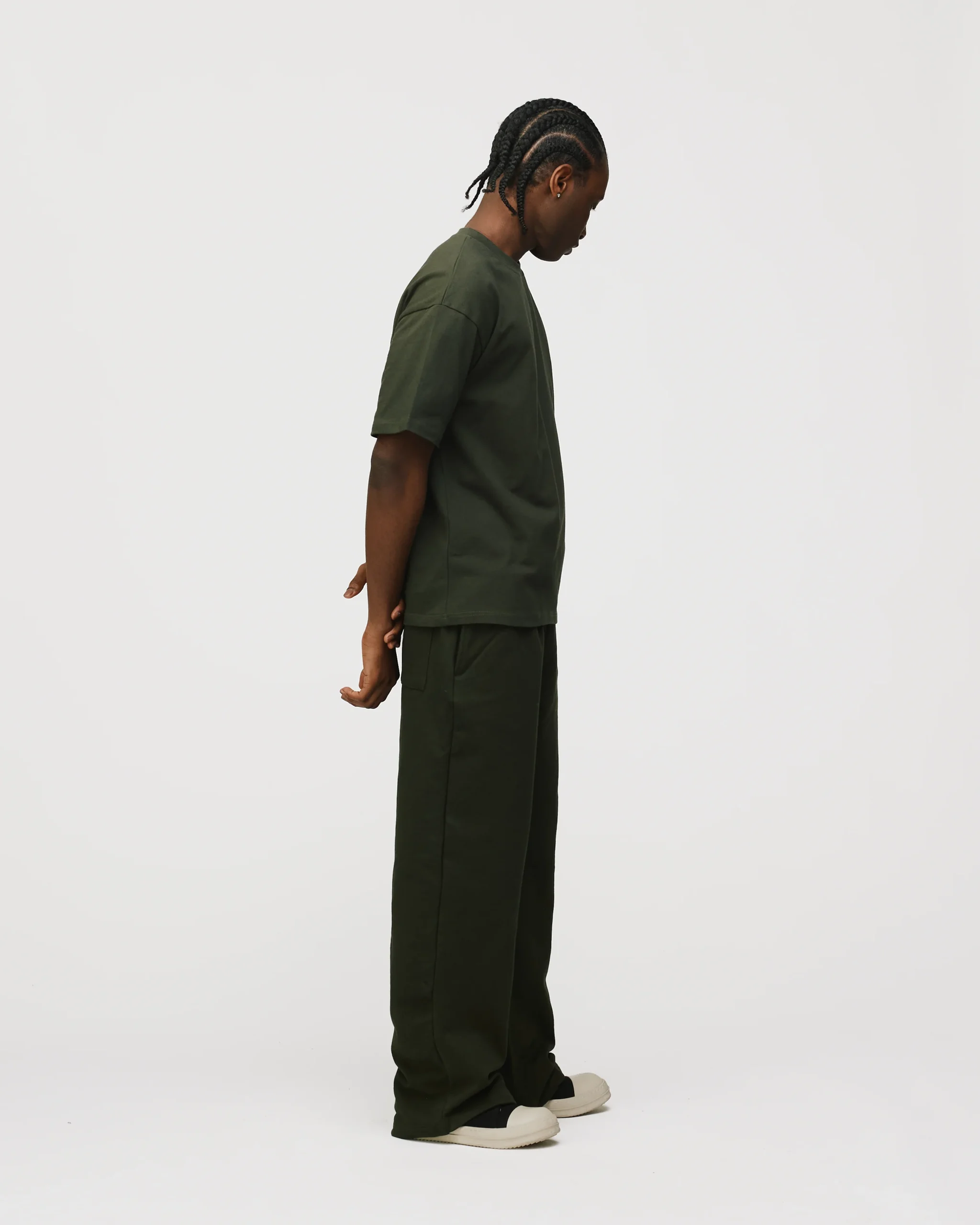 Drop Shoulder T-Shirt - Olive