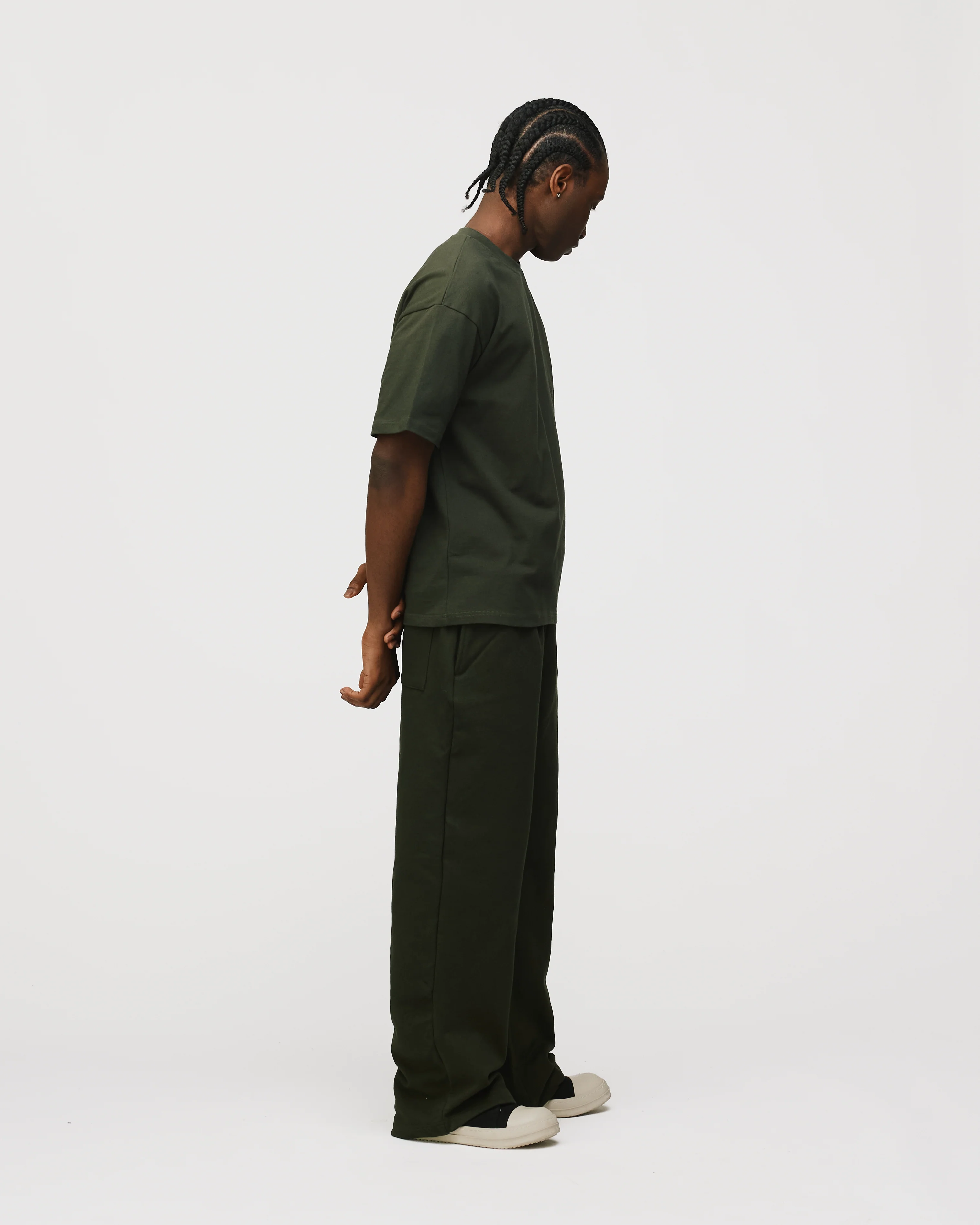 Drop Shoulder T-Shirt - Olive