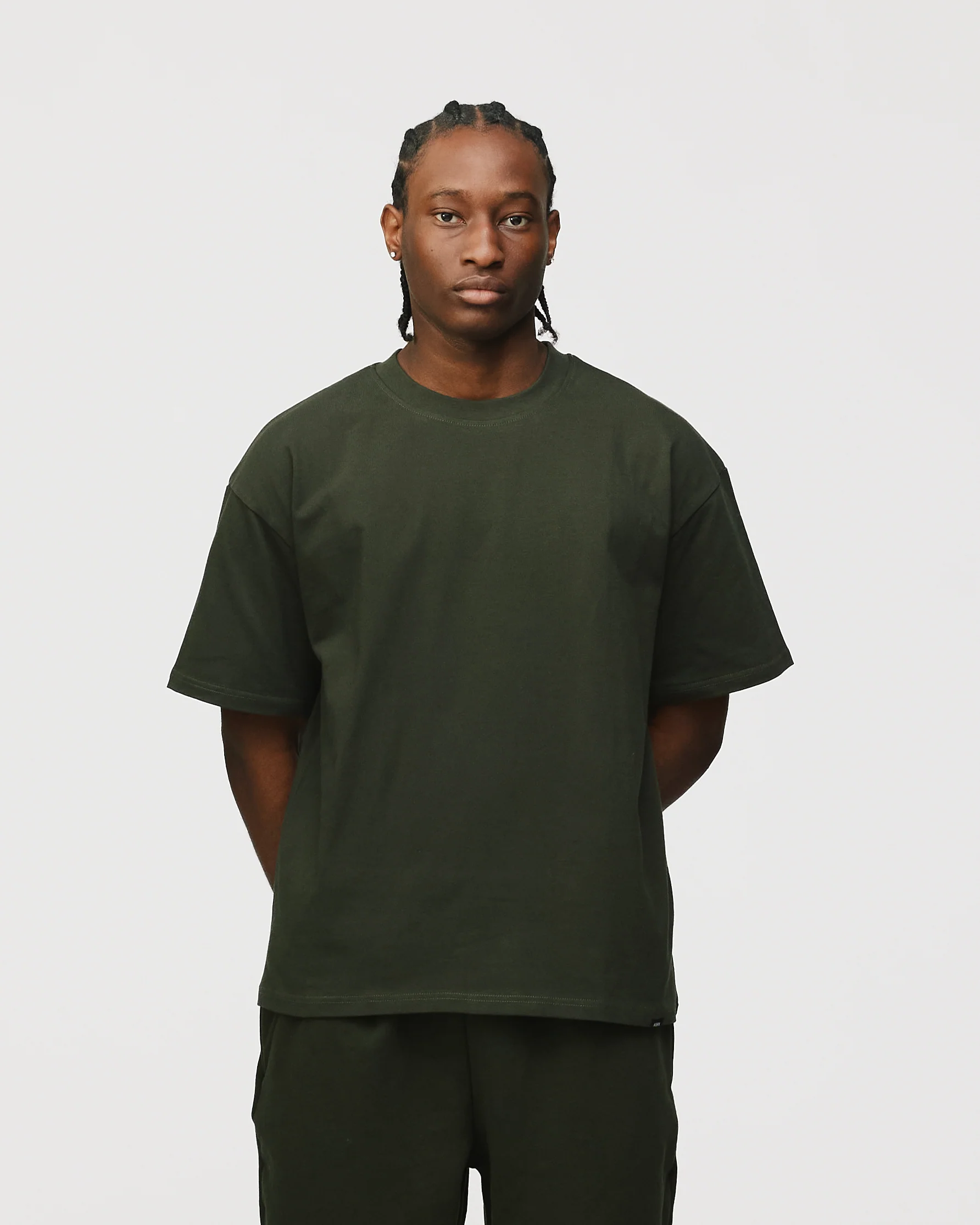 Drop Shoulder T-Shirt - Olive