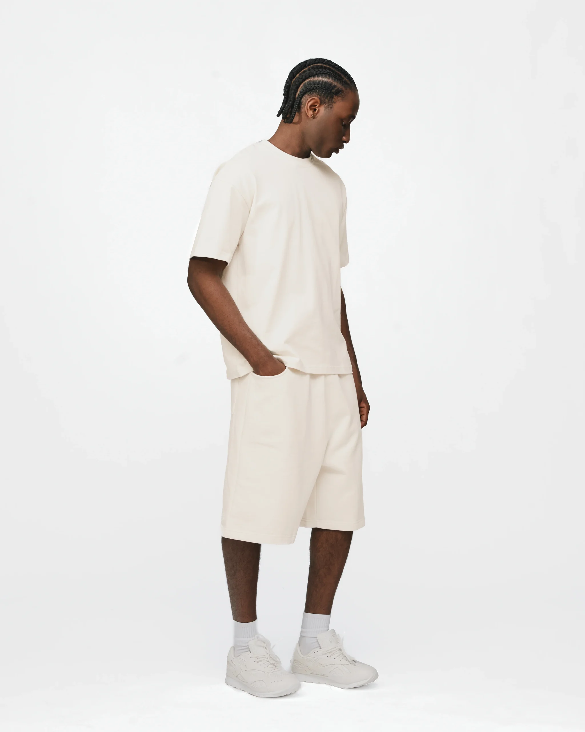 Baggy Sweatshorts - Oyster