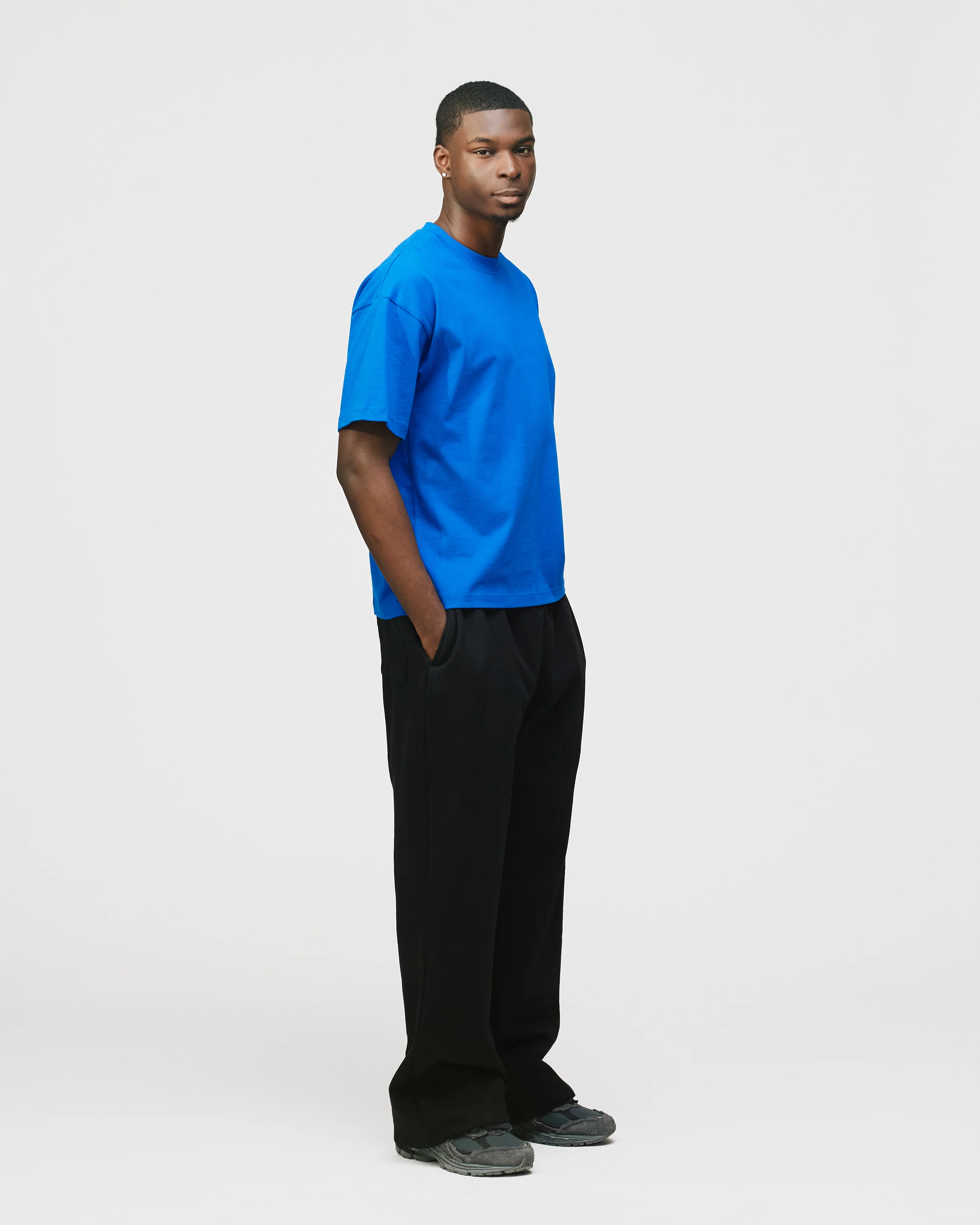 Drop Shoulder T-Shirt - Royal Blue