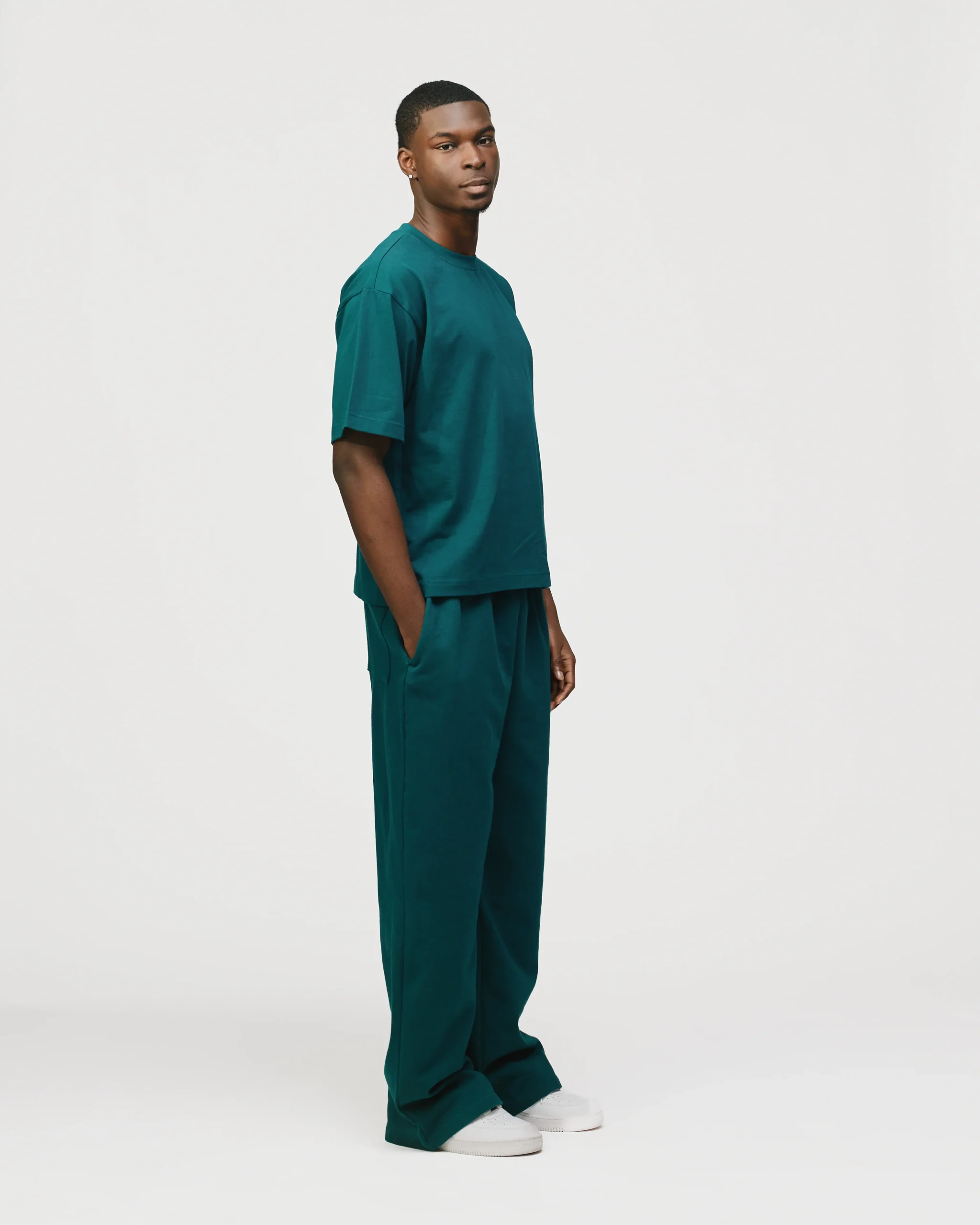 Drop Shoulder T-Shirt - Teal