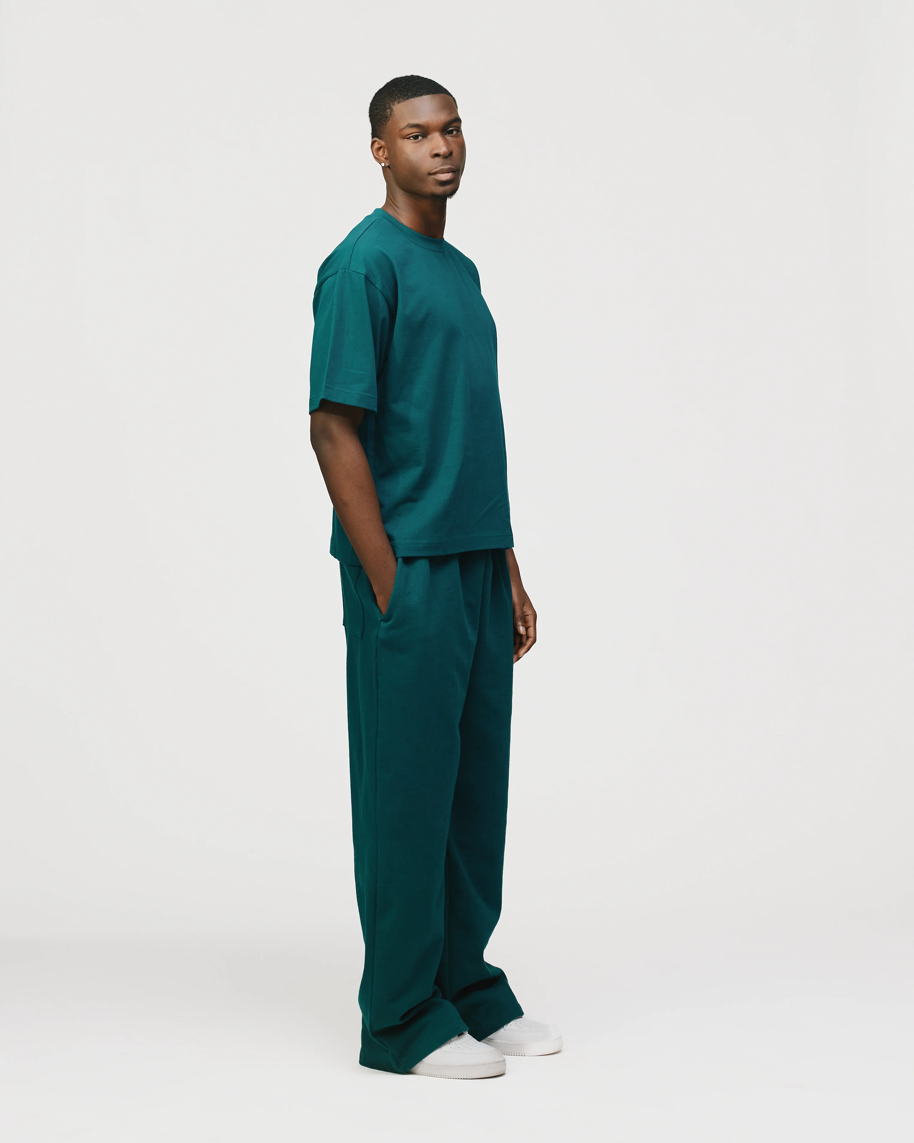 Drop Shoulder T-Shirt - Teal
