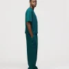 Drop Shoulder T-Shirt - Teal