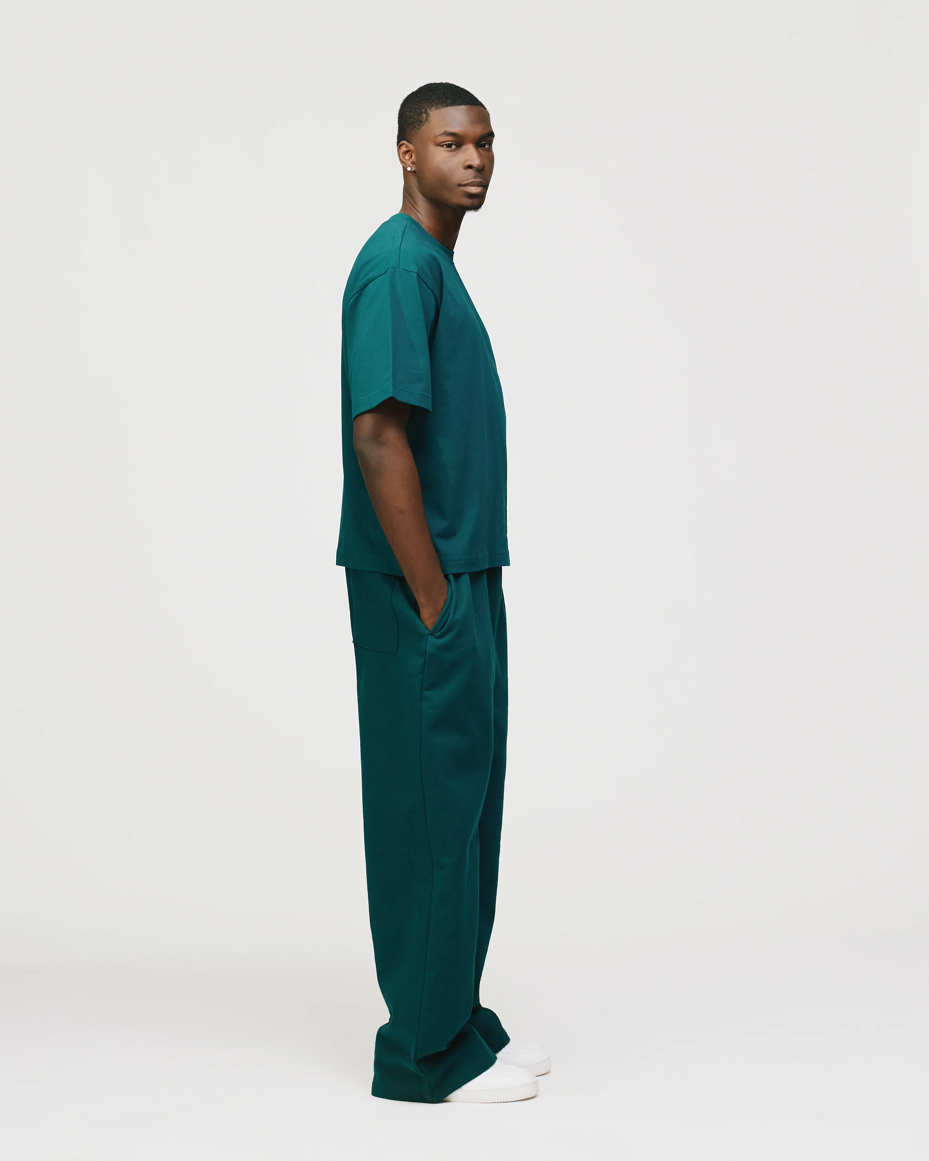 Drop Shoulder T-Shirt - Teal