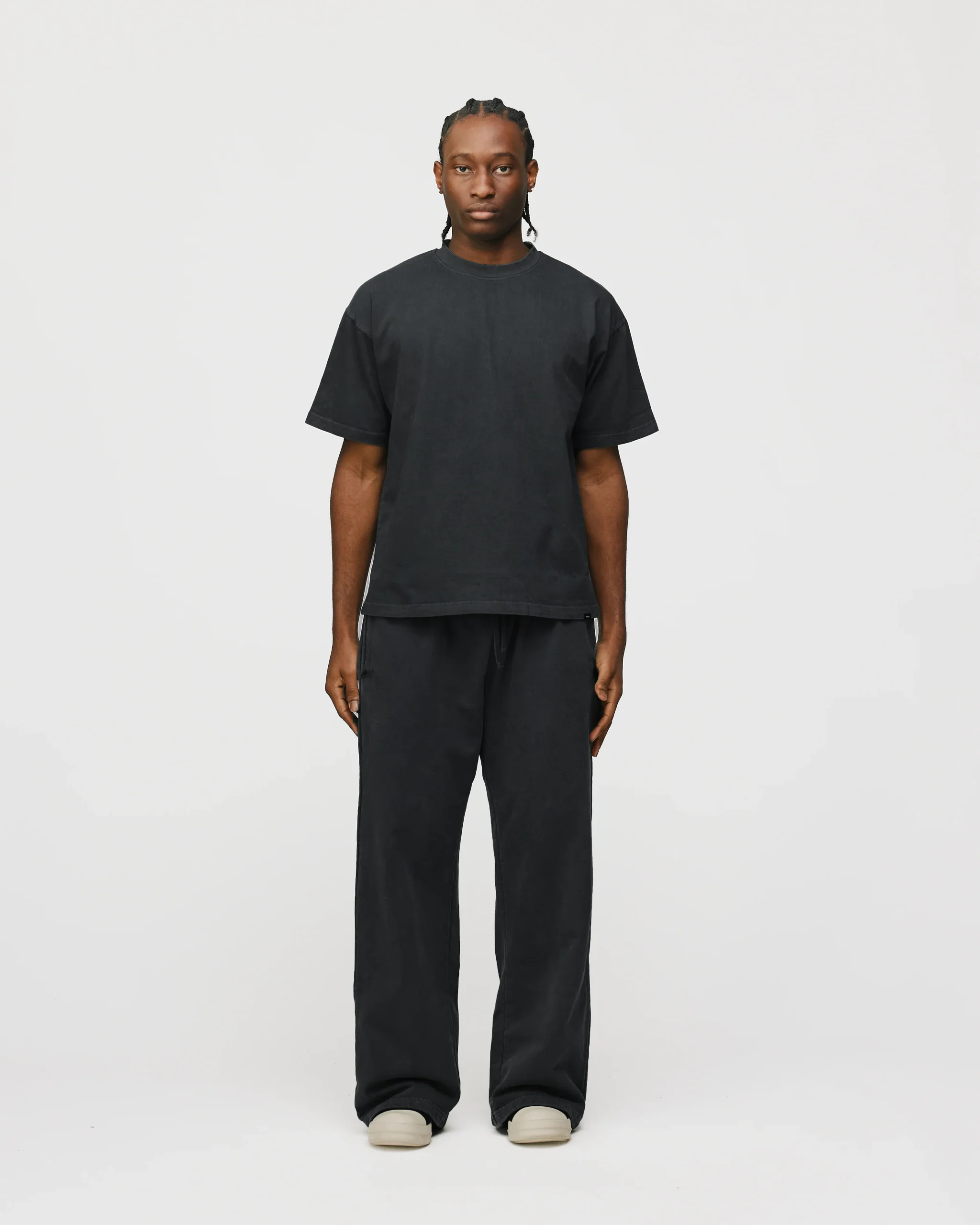 Drop Shoulder T-Shirt - Vintage Black