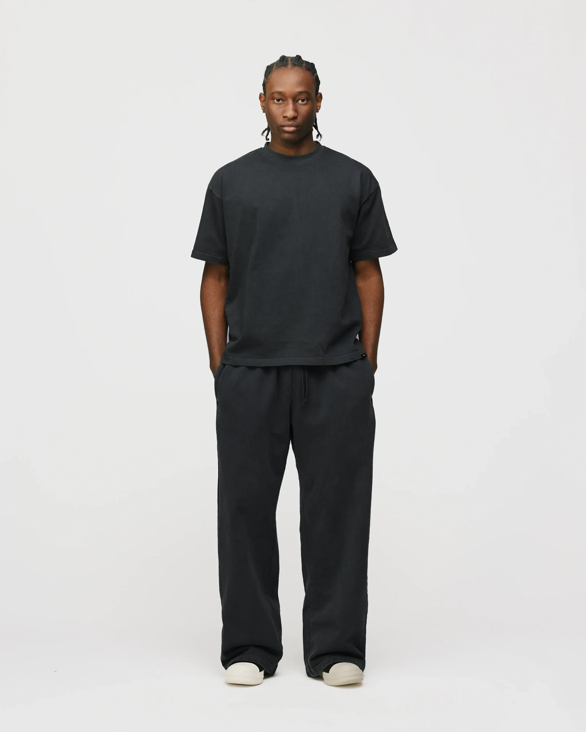 Drop Shoulder T-Shirt - Vintage Black
