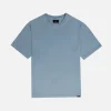 Drop Shoulder T-Shirt - Vintage Blue