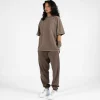 Drop Shoulder T-Shirt - Vintage Brown