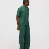 Drop Shoulder T-Shirt - Vintage Green