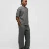 Drop Shoulder T-Shirt - Vintage Grey