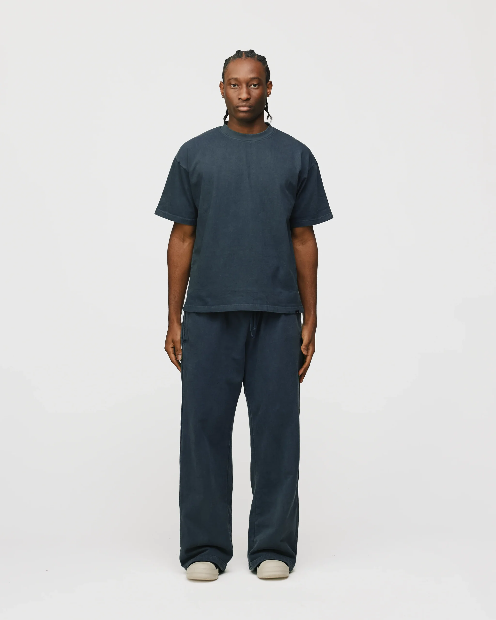 Drop Shoulder T-Shirt - Vintage Navy