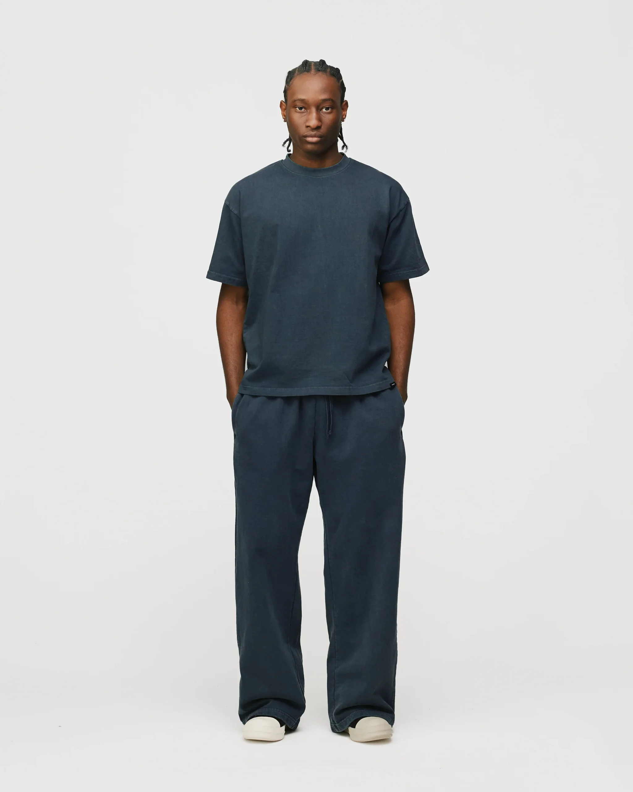 Drop Shoulder T-Shirt - Vintage Navy