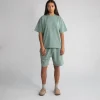 Drop Shoulder T-Shirt - Vintage Sage