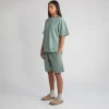 Drop Shoulder T-Shirt - Vintage Sage