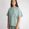 Drop Shoulder T-Shirt - Vintage Sage