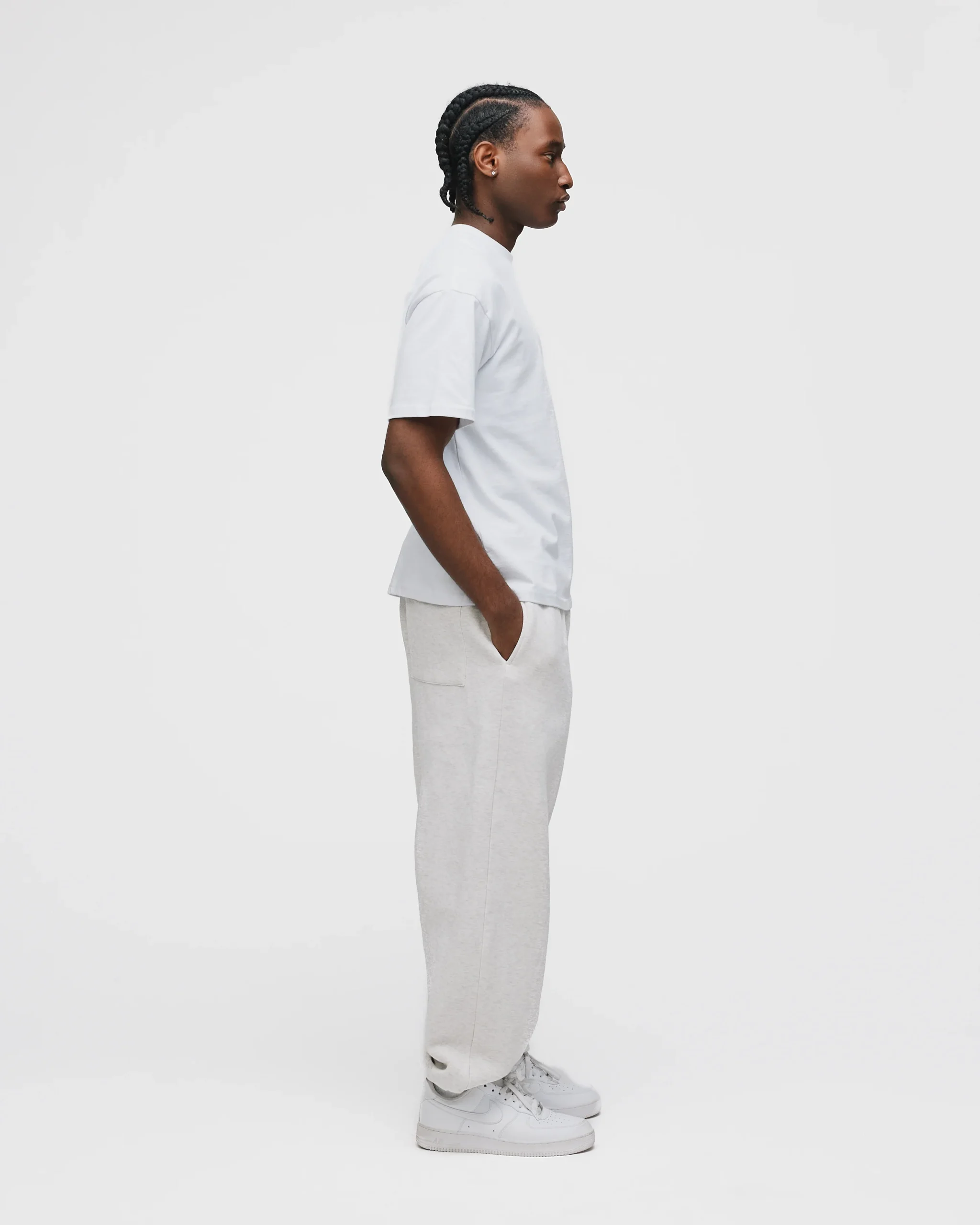 Drop Shoulder T-Shirt - White