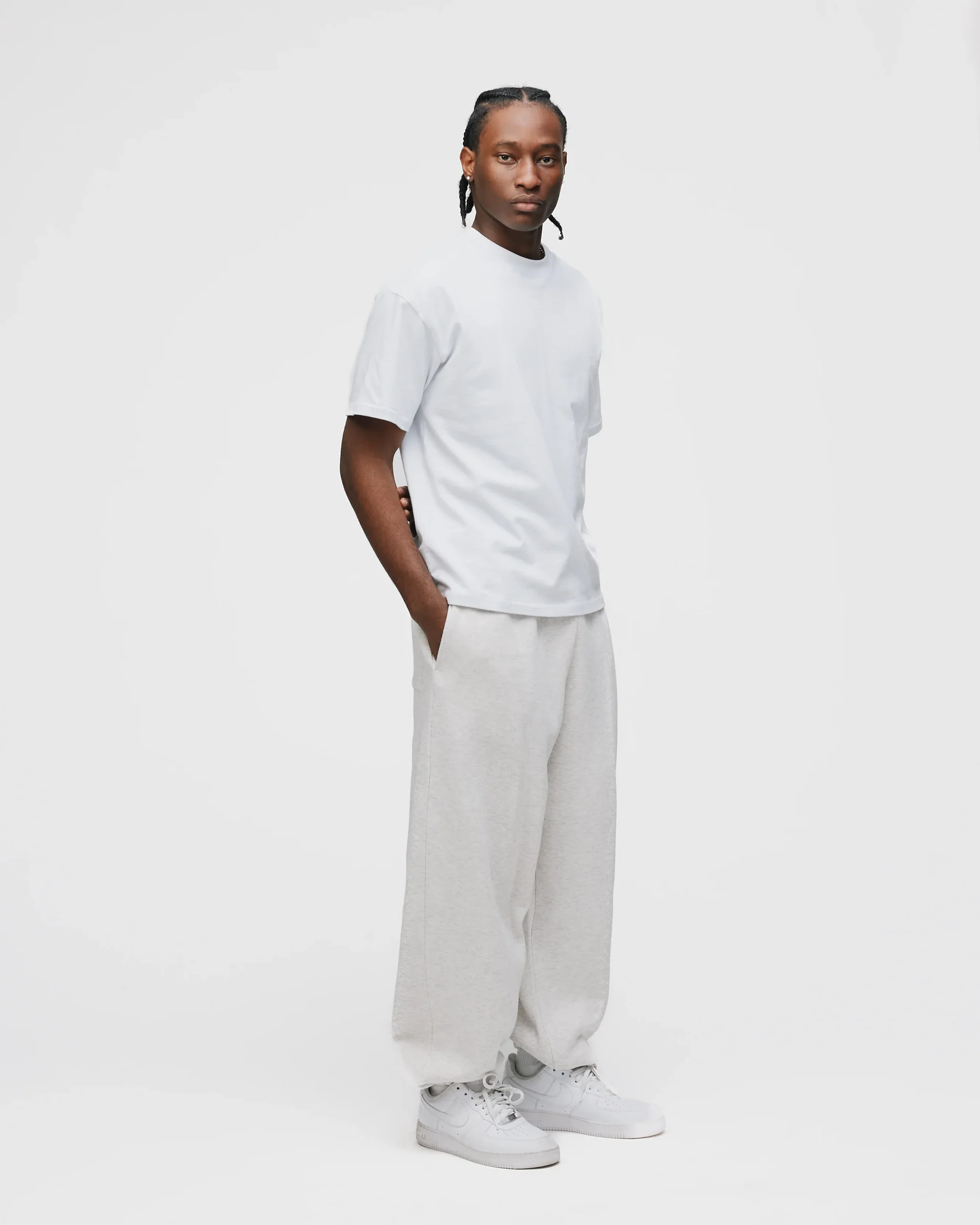 Drop Shoulder T-Shirt - White