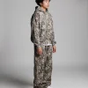 Drop Shoulder Zip Hoodie - Camo