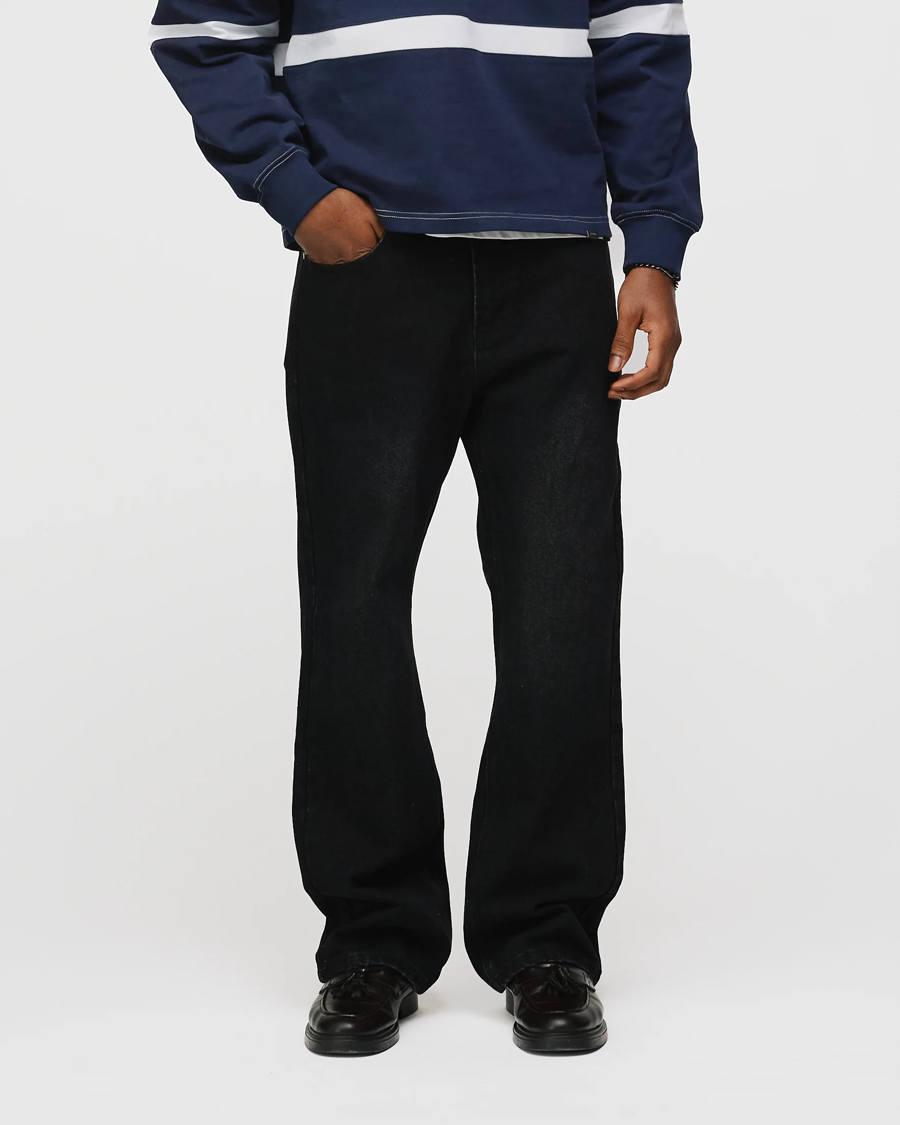Bootcut Denim - Washed Black