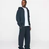 Drop Shoulder Zip Hoodie - Vintage Black