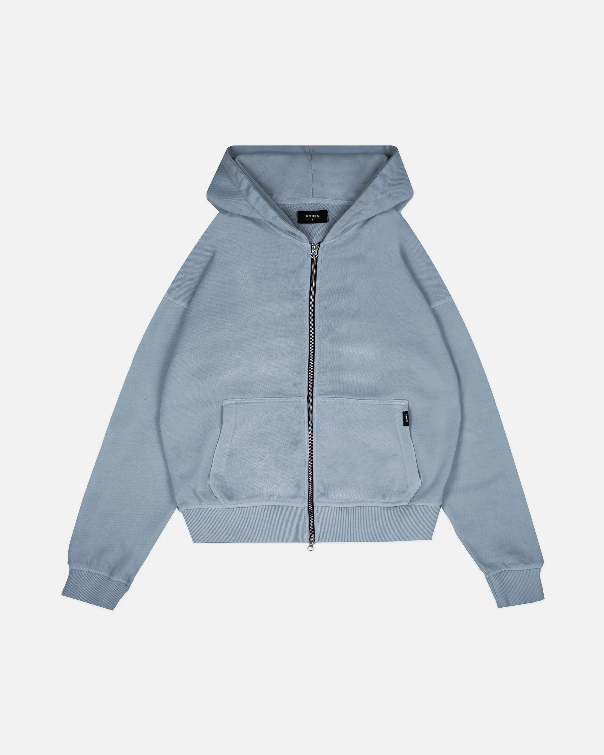 1596-drop-shoulder-zip-hoodie-vintage-blue-1.webp Drop Shoulder Zip Hoodie - Vintage Blue