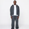 Drop Shoulder Zip Hoodie - Vintage Grey