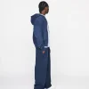 Drop Shoulder Zip Hoodie - Vintage Navy