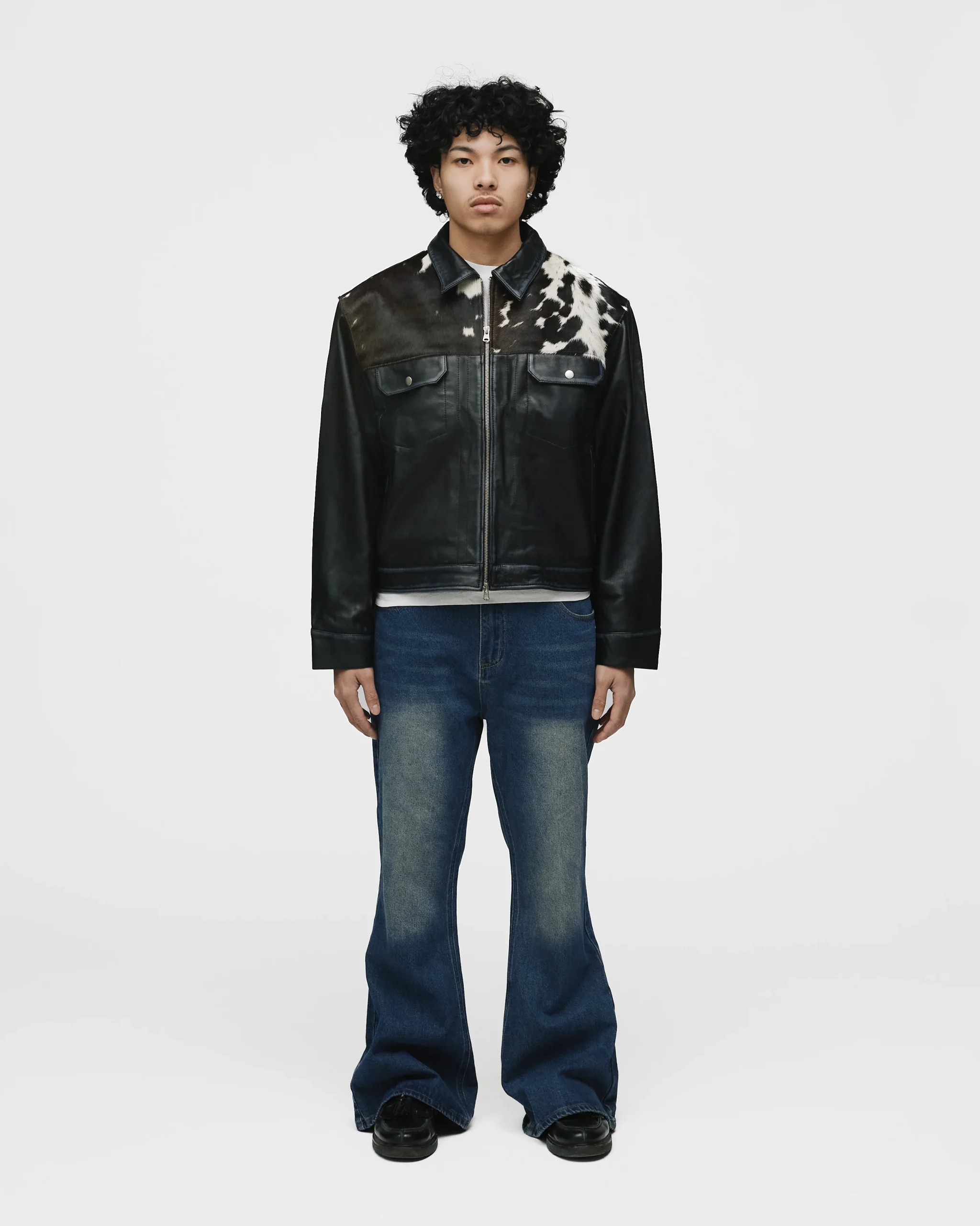 Flare Denim Pants - Mid Blue