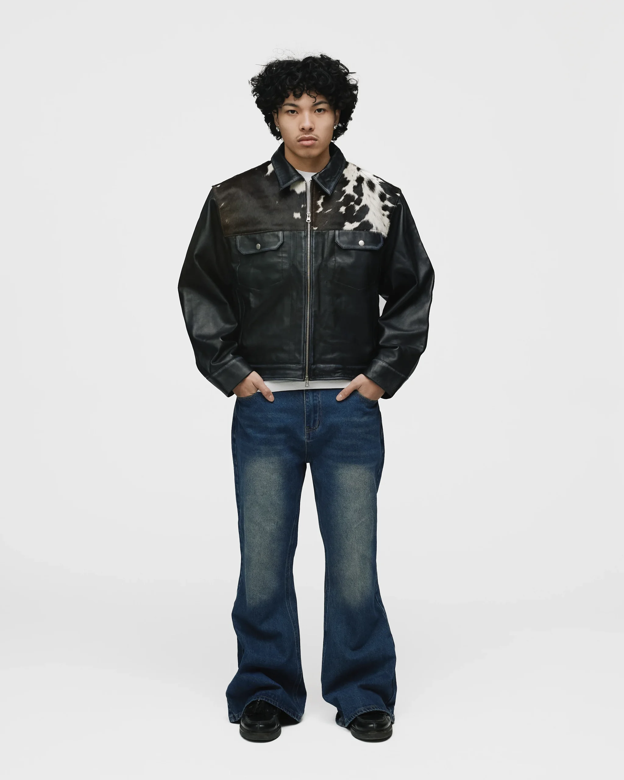Flare Denim Pants - Mid Blue