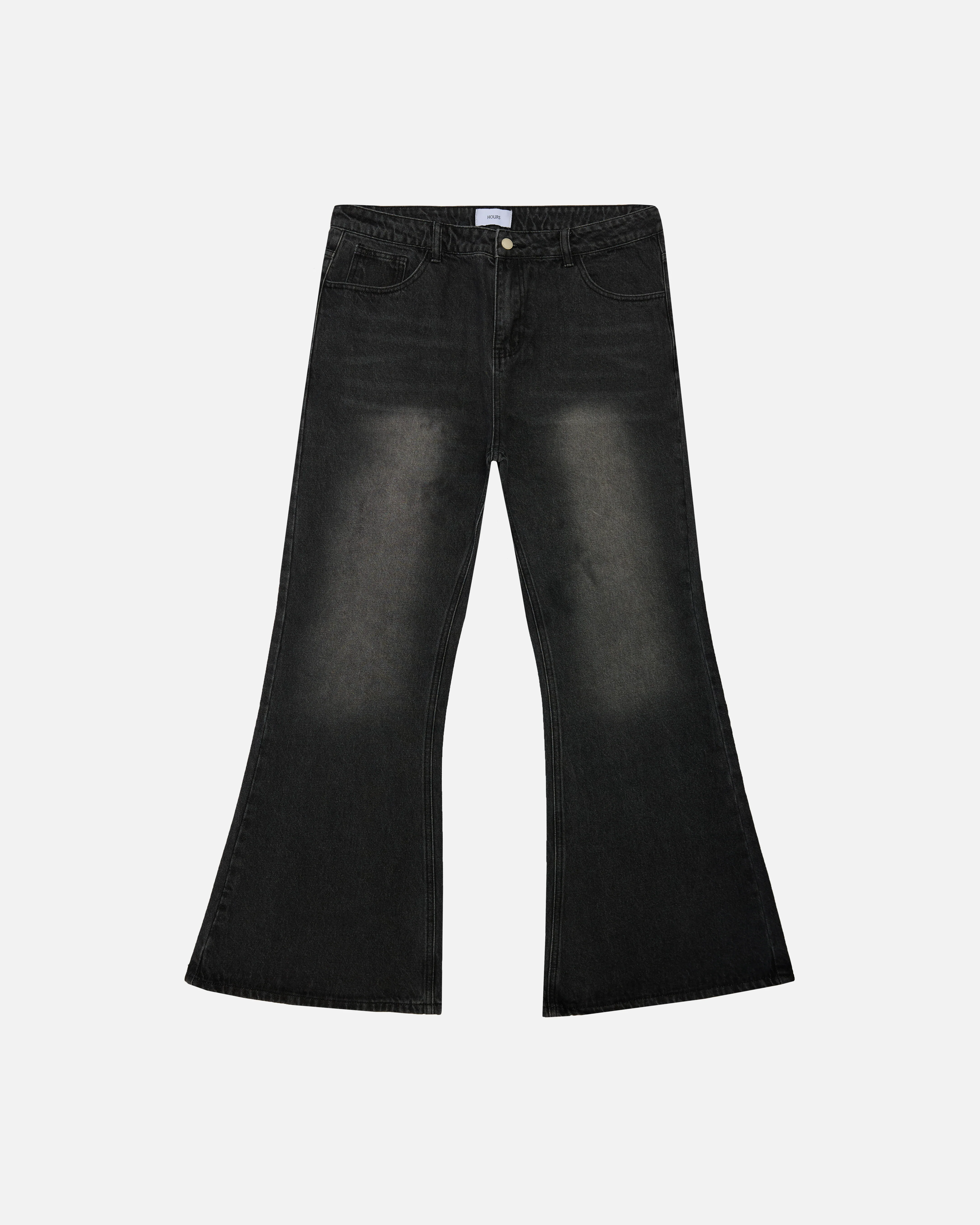 1652-flare-denim-pants-washed-black-1.webp Flare Denim Pants - Washed Black