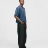 Hours International Cropped T-Shirt - Vintage Navy