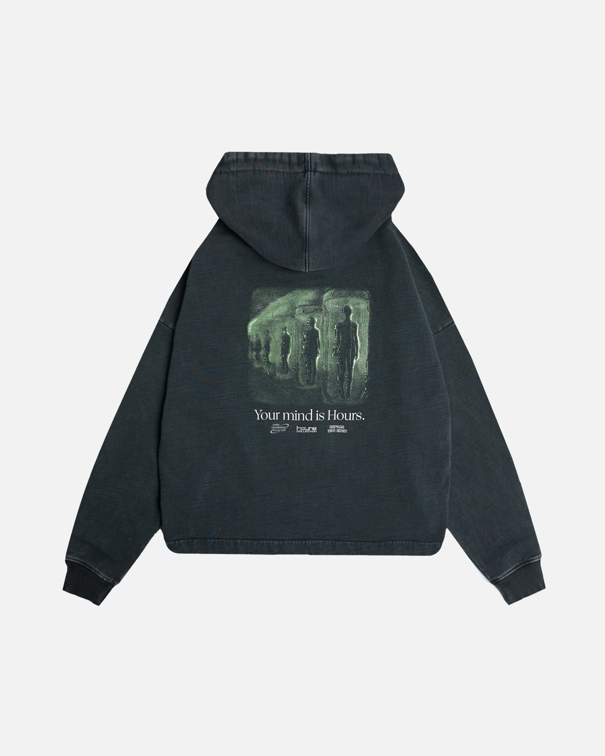 1789-mind-is-hours-cropped-zip-hoodie-vintage-black-1.webp Mind is Hours Cropped Zip Hoodie - Vintage Black