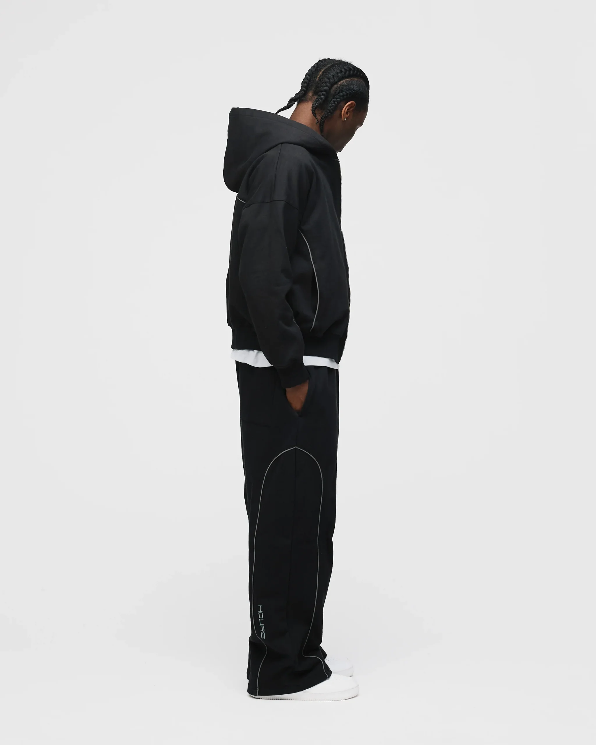 Arc Zip Hoodie - Black