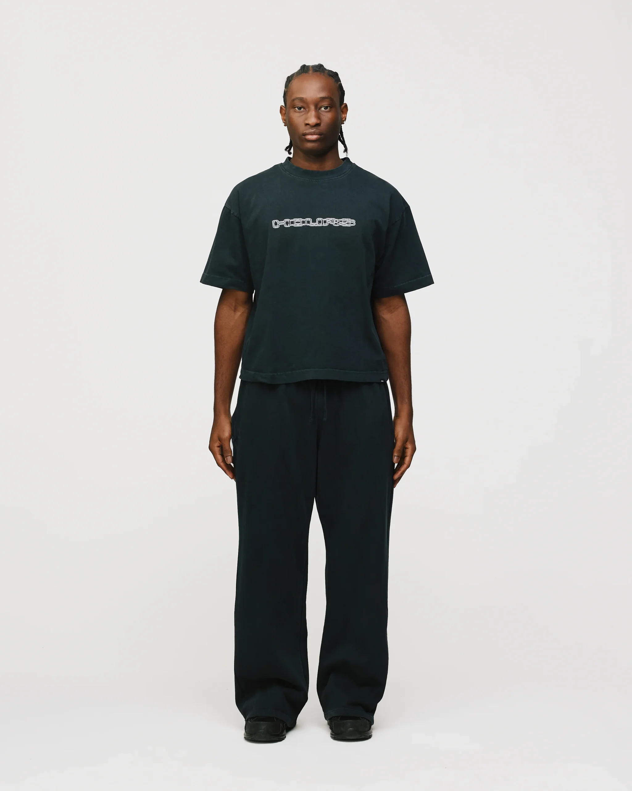Neural Link Cropped T-Shirt - Vintage Black