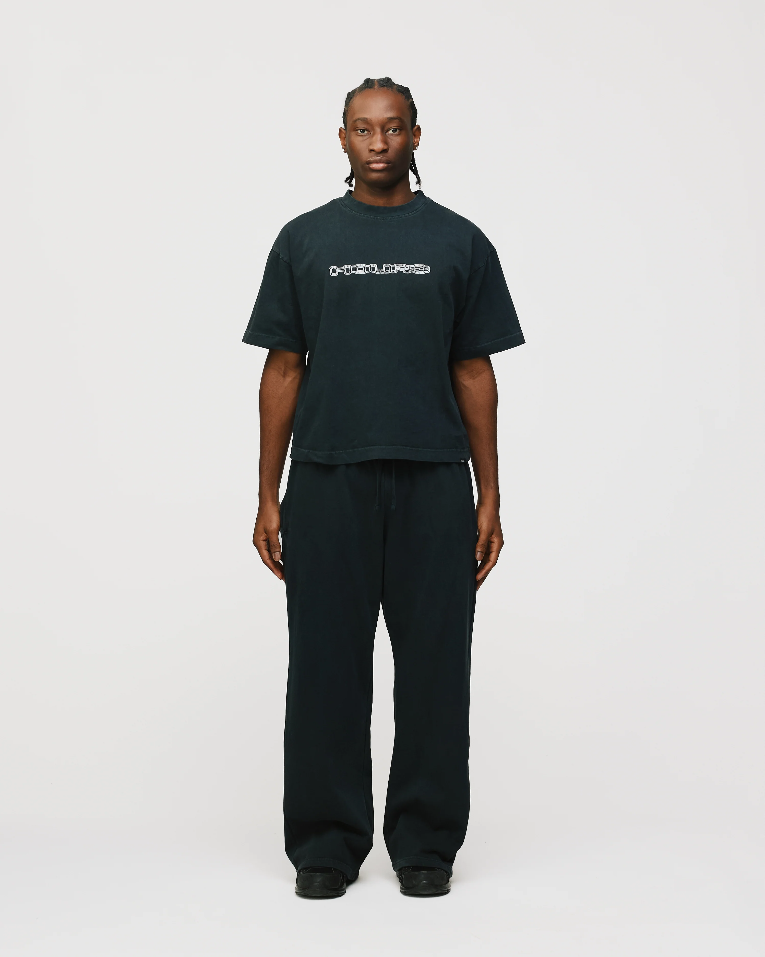 Neural Link Cropped T-Shirt - Vintage Black