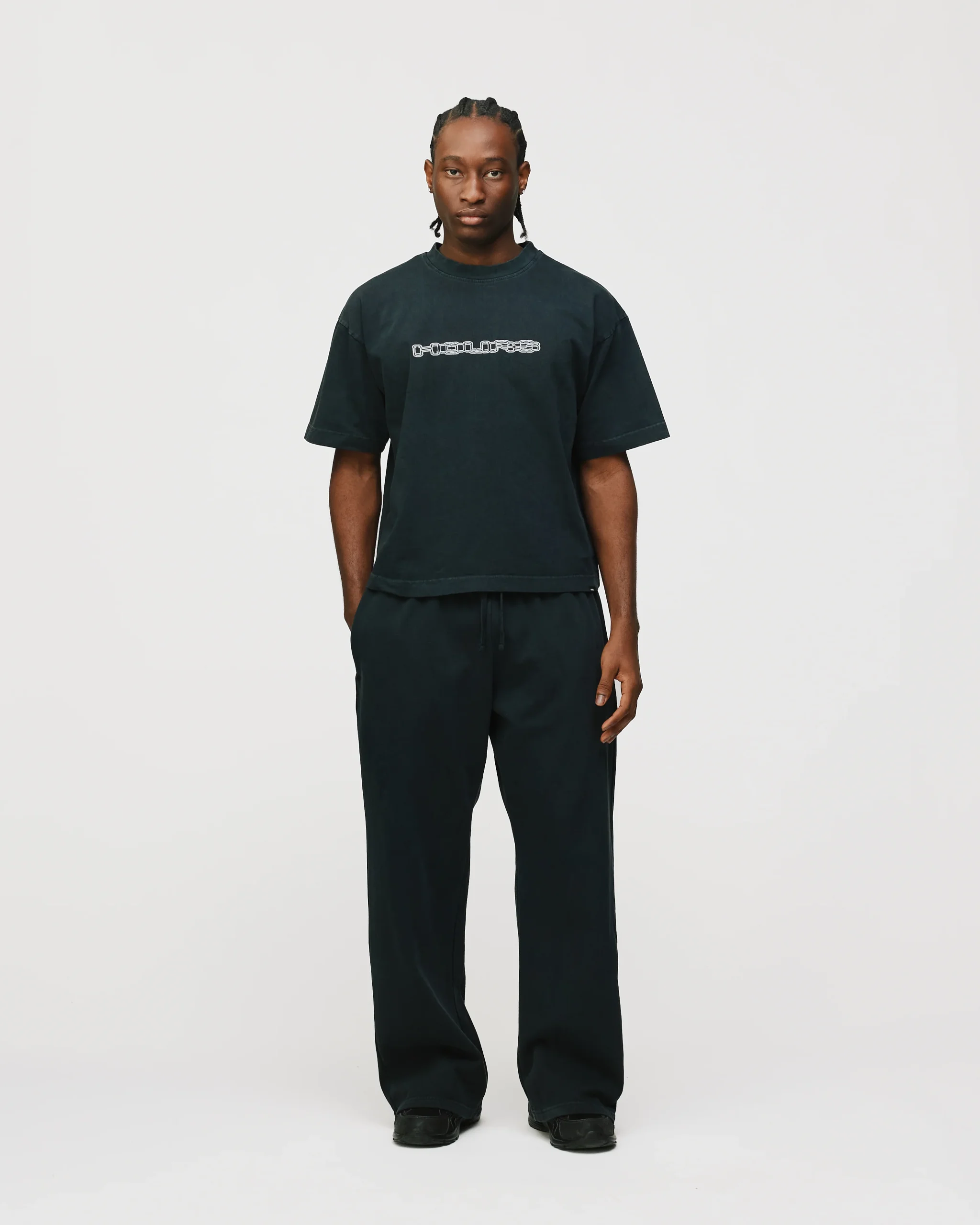 Neural Link Cropped T-Shirt - Vintage Black