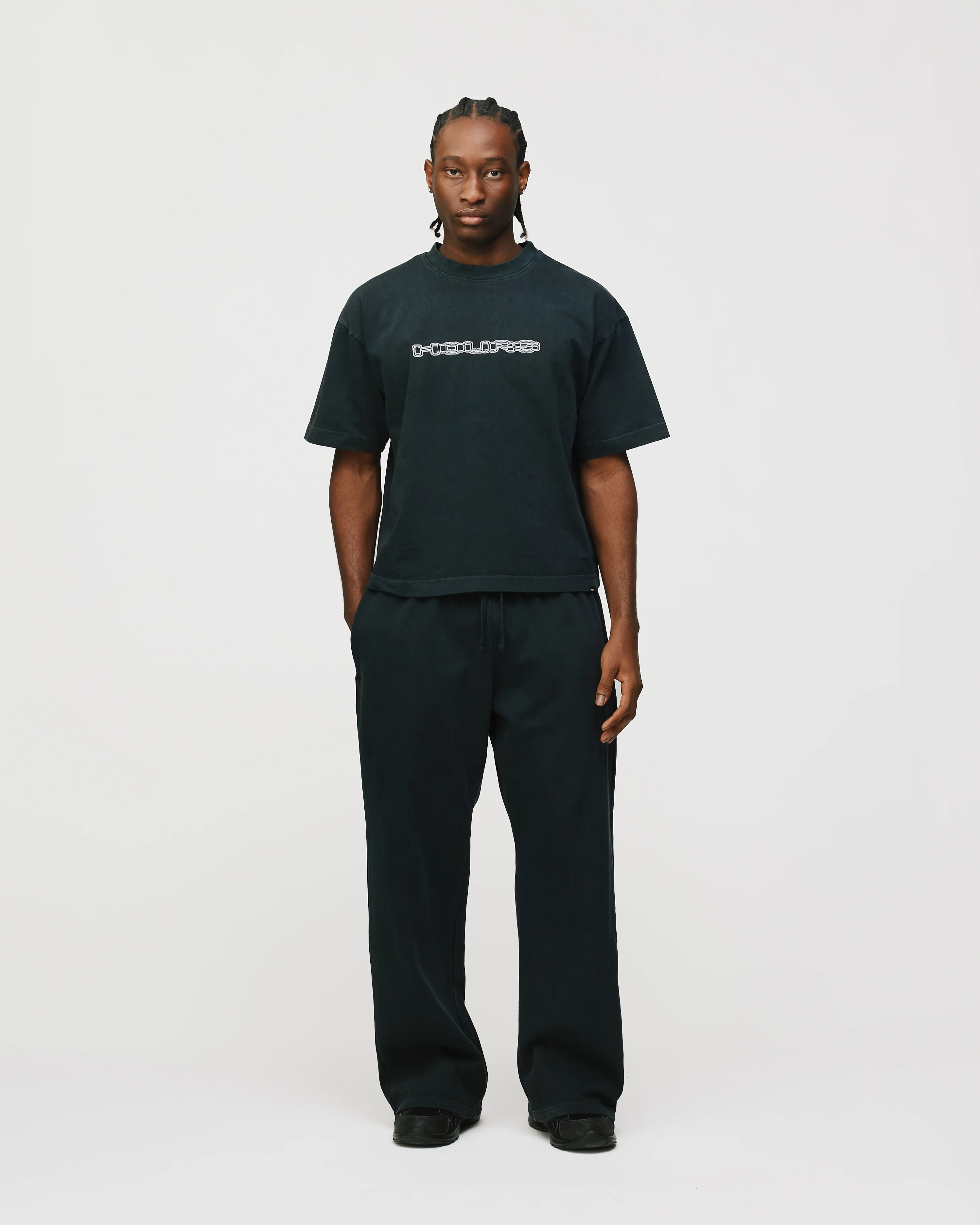 Neural Link Cropped T-Shirt - Vintage Black