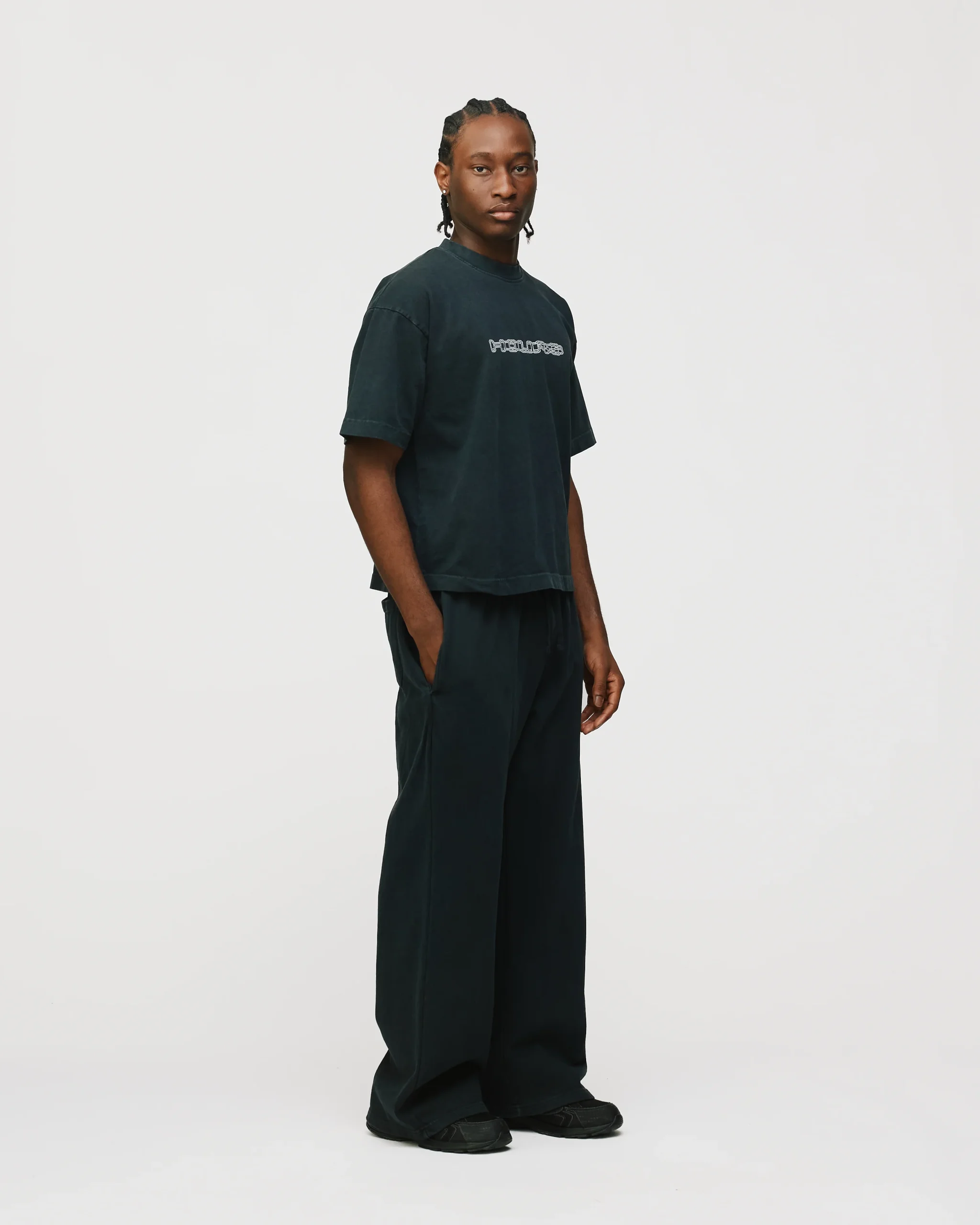 Neural Link Cropped T-Shirt - Vintage Black