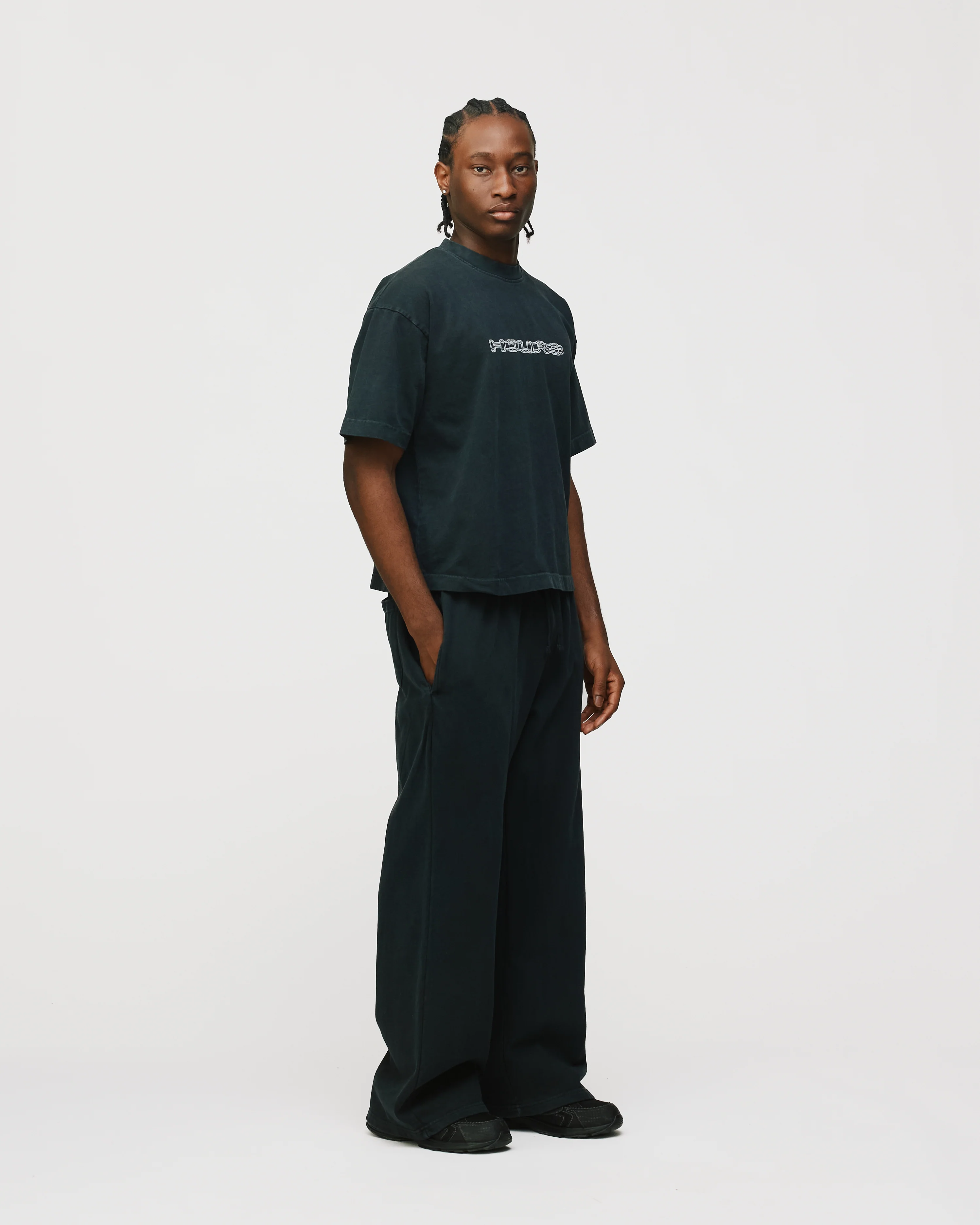 Neural Link Cropped T-Shirt - Vintage Black