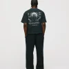 Neural Link Cropped T-Shirt - Vintage Black
