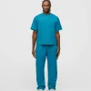 Open Bottom Sweatpants - Aqua