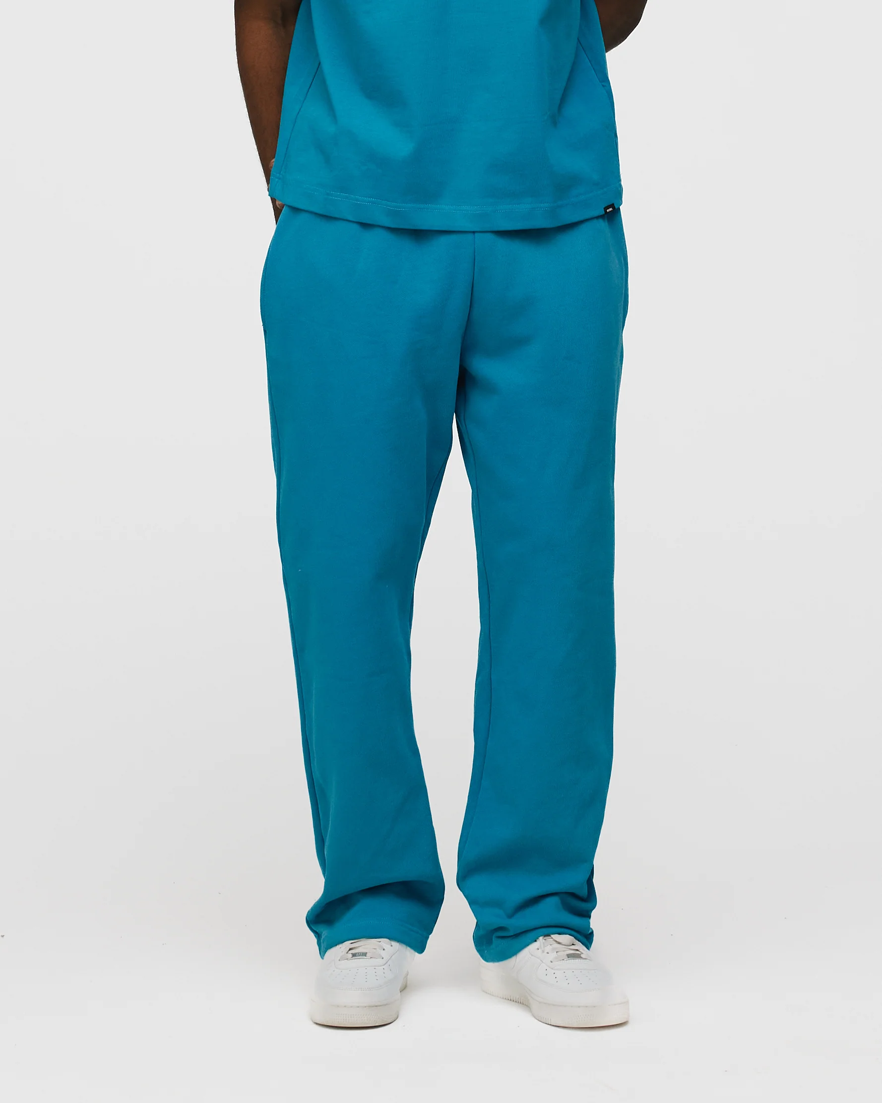 Open Bottom Sweatpants - Aqua
